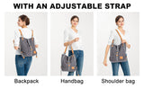 Sac à main KONO pour femme, sac à dos en toile, grand modèle, antivol, sac bandoulière multifonctionnel