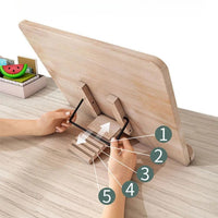 Porte livre bois ajustable
