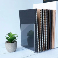 Serre-livres standard en PVC, design rectangulaire, robuste et léger
