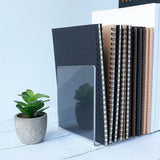 Serre-livres standard en PVC, design rectangulaire, robuste et léger
