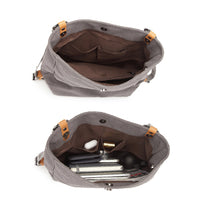 Sac à main KONO pour femme, sac à dos en toile, grand modèle, antivol, sac bandoulière multifonctionnel