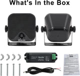 Herdio 4'' Haut-parleur étanche Bluetooth marin 100W robuste pour bateau, montage en surface, pour camping-car, mini-chargeuse, VTT, UTV, RZR, voiturette de golf