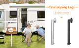 Pieds télescopiques pliants, 21-36 pouces, réglables, en alliage d'aluminium, pour camping-car, ponton