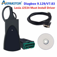 Outil de Diagnostic Lexia 3 PP2000 pour Cristaux et KIT, Scanner de Code OBD2, J2534 Diagbox V9.129, V9.125, V9.91, V9.68, V7.83
