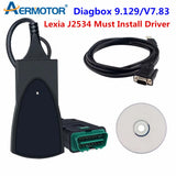 Outil de Diagnostic Lexia 3 PP2000 pour Cristaux et KIT, Scanner de Code OBD2, J2534 Diagbox V9.129, V9.125, V9.91, V9.68, V7.83