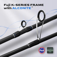 Canne à pêche HANDING Miracle Sensitiv 90 g, canne à pêche légère, blank en carbone 40T, canne casting, anneaux FUJI® A, action rapide