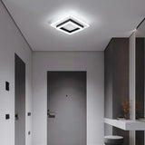 Plafonnier carré en acrylique plafonnier LED moderne, plafonniers LED blancs 6500K pour chambre bureau cuisine salon