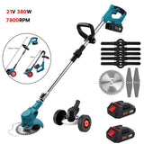 Tondeuse à gazon électrique portative rechargeable, réglable et pliable, coupe-bordures de jardin, outil électrique pour la maison, compatible avec les batteries Makita 18 V.