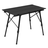 WOLTU Table de camping pliable mobilier d'extérieur table de lit d'ordinateur réglable en hauteur bureau pliant pour pique-nique jardin voyage randonnée