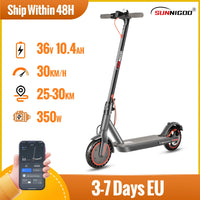 SUNNIGOO N7PRO 350W adulte Scooter électrique avec APP 36V 10.4Ah Escooter 30 km/h Kick Scooter léger longue portée 30km Scooter