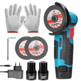 Meuleuse d'angle miniature 12 V 19 500 tr/min, sans fil, batterie lithium rechargeable, puissance Cushing.