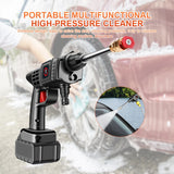 50Bar 200W Wireless High Pressure Car Wash Washer Gun 30000mAh Battery Foam Generator Water Gun Cleaner Car Washing Machine