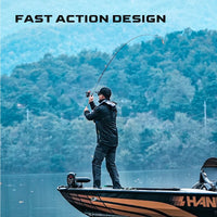 Canne à pêche HANDING Miracle Sensitiv 90 g, canne à pêche légère, blank en carbone 40T, canne casting, anneaux FUJI® A, action rapide