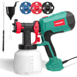 Pistolet à peinture HYCHIKA 1200 ml, 4 buses, 600 W, facile à utiliser, haute qualité, outil électrique