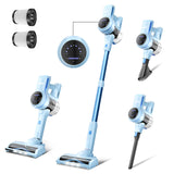 Aspirateur sans fil Inse S7P, 60 kPa, bac à poussière de 1,3 L, batterie amovible, pour poils d'animaux, tapis et sols durs