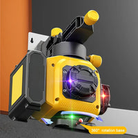 Niveau laser professionnel 4D à 16 lignes, affichage automatique de la puissance à 360° (horizontal et vertical), faisceau vert.