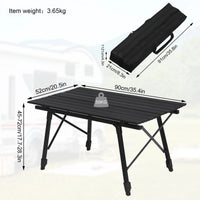WOLTU Table de camping pliable mobilier d'extérieur table de lit d'ordinateur réglable en hauteur bureau pliant pour pique-nique jardin voyage randonnée