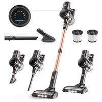 Aspirateur sans fil Inse S7P, 60 kPa, bac à poussière de 1,3 L, batterie amovible, pour poils d'animaux, tapis et sols durs