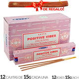 Encens Satya Original 180g Fabriqué en Inde Myrrhe Palo Santo Namaste Méditation Karma Aaruda Sauge Blanche Bois de Santal Sandalo Champa Arbre de Vie Nirvana Mirra Copal Scellé en usine Désodorisant thérapeutique relaxant