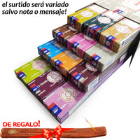 Encens Satya Original 180g Fabriqué en Inde Myrrhe Palo Santo Namaste Méditation Karma Aaruda Sauge Blanche Bois de Santal Sandalo Champa Arbre de Vie Nirvana Mirra Copal Scellé en usine Désodorisant thérapeutique relaxant
