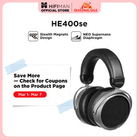 HIFIMAN HE400SE – écouteurs filaires magnétiques planétaires, aimants furtifs, sur l'oreille, dos ouvert, pleine taille