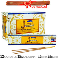 Encens Satya Original 180g Fabriqué en Inde Myrrhe Palo Santo Namaste Méditation Karma Aaruda Sauge Blanche Bois de Santal Sandalo Champa Arbre de Vie Nirvana Mirra Copal Scellé en usine Désodorisant thérapeutique relaxant