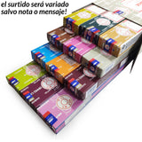 Encens Satya Original 180g Fabriqué en Inde Myrrhe Palo Santo Namaste Méditation Karma Aaruda Sauge Blanche Bois de Santal Sandalo Champa Arbre de Vie Nirvana Mirra Copal Scellé en usine Désodorisant thérapeutique relaxant