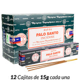 Encens Satya Original 180g Fabriqué en Inde Myrrhe Palo Santo Namaste Méditation Karma Aaruda Sauge Blanche Bois de Santal Sandalo Champa Arbre de Vie Nirvana Mirra Copal Scellé en usine Désodorisant thérapeutique relaxant
