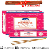 Encens Satya Original 180g Fabriqué en Inde Myrrhe Palo Santo Namaste Méditation Karma Aaruda Sauge Blanche Bois de Santal Sandalo Champa Arbre de Vie Nirvana Mirra Copal Scellé en usine Désodorisant thérapeutique relaxant