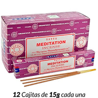 Encens Satya Original 180g Fabriqué en Inde Myrrhe Palo Santo Namaste Méditation Karma Aaruda Sauge Blanche Bois de Santal Sandalo Champa Arbre de Vie Nirvana Mirra Copal Scellé en usine Désodorisant thérapeutique relaxant