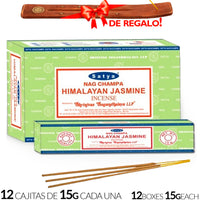 Encens Satya Original 180g Fabriqué en Inde Myrrhe Palo Santo Namaste Méditation Karma Aaruda Sauge Blanche Bois de Santal Sandalo Champa Arbre de Vie Nirvana Mirra Copal Scellé en usine Désodorisant thérapeutique relaxant