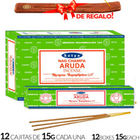 Encens Satya Original 180g Fabriqué en Inde Myrrhe Palo Santo Namaste Méditation Karma Aaruda Sauge Blanche Bois de Santal Sandalo Champa Arbre de Vie Nirvana Mirra Copal Scellé en usine Désodorisant thérapeutique relaxant