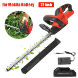 Taille-haie sans fil 21 V, 56 cm (22 pouces), avec batterie 3,0 Ah et chargeur, lame à double action, capacité de coupe de 10 mm (3/5 pouce).