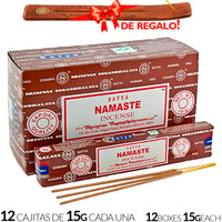 Encens Satya Original 180g Fabriqué en Inde Myrrhe Palo Santo Namaste Méditation Karma Aaruda Sauge Blanche Bois de Santal Sandalo Champa Arbre de Vie Nirvana Mirra Copal Scellé en usine Désodorisant thérapeutique relaxant