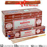 Encens Satya Original 180g Fabriqué en Inde Myrrhe Palo Santo Namaste Méditation Karma Aaruda Sauge Blanche Bois de Santal Sandalo Champa Arbre de Vie Nirvana Mirra Copal Scellé en usine Désodorisant thérapeutique relaxant