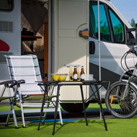 WOLTU Table de camping pliable mobilier d'extérieur table de lit d'ordinateur réglable en hauteur bureau pliant pour pique-nique jardin voyage randonnée