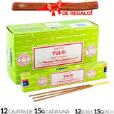 Encens Satya Original 180g Fabriqué en Inde Myrrhe Palo Santo Namaste Méditation Karma Aaruda Sauge Blanche Bois de Santal Sandalo Champa Arbre de Vie Nirvana Mirra Copal Scellé en usine Désodorisant thérapeutique relaxant