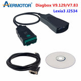 Outil de Diagnostic Lexia 3 PP2000 pour Cristaux et KIT, Scanner de Code OBD2, J2534 Diagbox V9.129, V9.125, V9.91, V9.68, V7.83