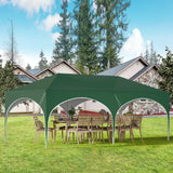 WOLTU Gazebo de pavillon pliant réglable 3x6m avec 6 parois latérales Tente de fête de protection UV étanche avec sac de transport pour pique-nique