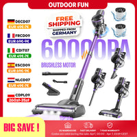 Aspirateur sans fil Inse S7P, 60 kPa, bac à poussière de 1,3 L, batterie amovible, pour poils d'animaux, tapis et sols durs