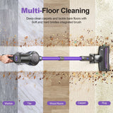 Aspirateur sans fil Inse S7P, 60 kPa, bac à poussière de 1,3 L, batterie amovible, pour poils d'animaux, tapis et sols durs