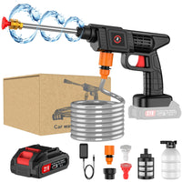 Nettoyeur à eau haute pression sans fil, odorà eau, générateur de pulvérisation de mousse, machine à laver de voiture, maison, outils de livres, Max 70Bar, 30000mAh