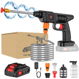 Nettoyeur à eau haute pression sans fil, odorà eau, générateur de pulvérisation de mousse, machine à laver de voiture, maison, outils de livres, Max 70Bar, 30000mAh