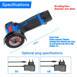 Meuleuse d'angle miniature 12 V 19 500 tr/min, sans fil, batterie lithium rechargeable, puissance Cushing.