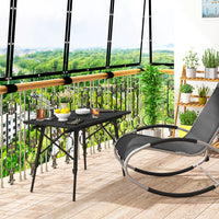 WOLTU Table de camping pliable mobilier d'extérieur table de lit d'ordinateur réglable en hauteur bureau pliant pour pique-nique jardin voyage randonnée