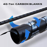 Canne à pêche HANDING Miracle Sensitiv 90 g, canne à pêche légère, blank en carbone 40T, canne casting, anneaux FUJI® A, action rapide