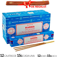 Encens Satya Original 180g Fabriqué en Inde Myrrhe Palo Santo Namaste Méditation Karma Aaruda Sauge Blanche Bois de Santal Sandalo Champa Arbre de Vie Nirvana Mirra Copal Scellé en usine Désodorisant thérapeutique relaxant