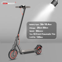 SUNNIGOO N7PRO 350W adulte Scooter électrique avec APP 36V 10.4Ah Escooter 30 km/h Kick Scooter léger longue portée 30km Scooter