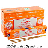 Encens Satya Original 180g Fabriqué en Inde Myrrhe Palo Santo Namaste Méditation Karma Aaruda Sauge Blanche Bois de Santal Sandalo Champa Arbre de Vie Nirvana Mirra Copal Scellé en usine Désodorisant thérapeutique relaxant