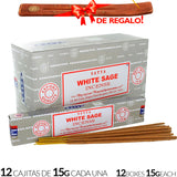 Encens Satya Original 180g Fabriqué en Inde Myrrhe Palo Santo Namaste Méditation Karma Aaruda Sauge Blanche Bois de Santal Sandalo Champa Arbre de Vie Nirvana Mirra Copal Scellé en usine Désodorisant thérapeutique relaxant